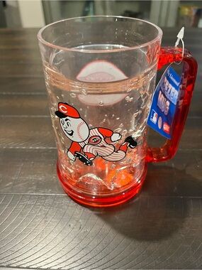 Red Team Logo Freezer Beer Mug MLB Cincinnati Reds Baseball Freezable Mug New